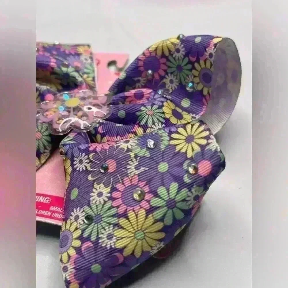 Nickelodeon Jojo Siwa Flower Stones Multicolor Bow Hairbow